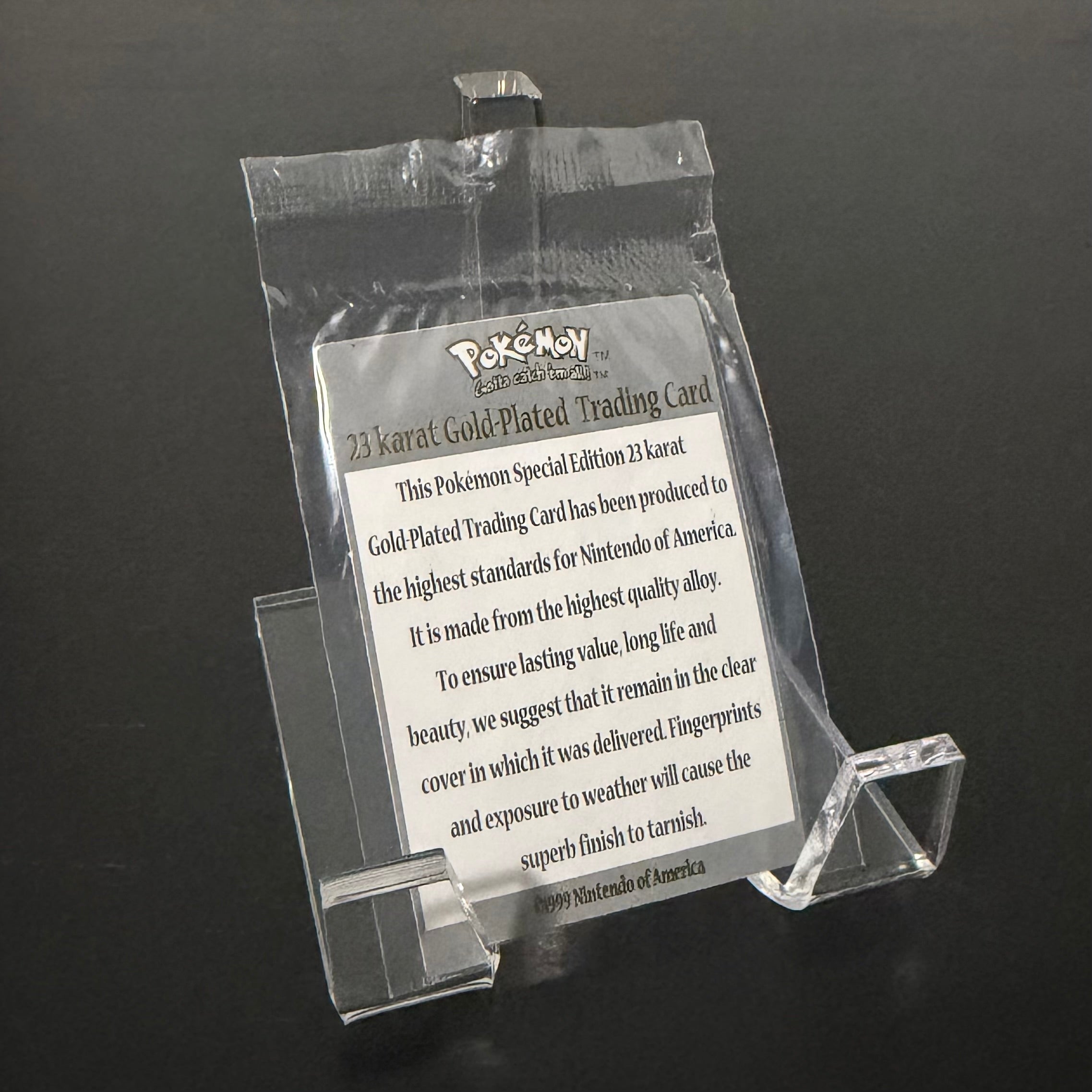 MEWTWO 1999 23K Gold Limited Edition