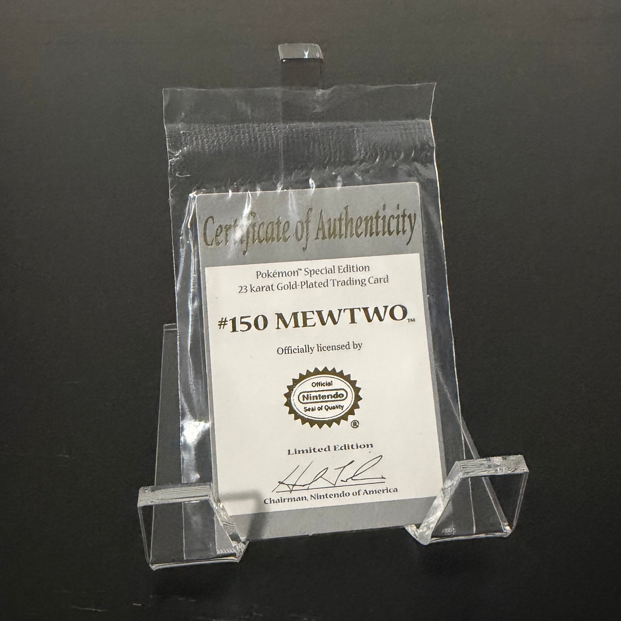 MEWTWO 1999 23K Gold Limited Edition