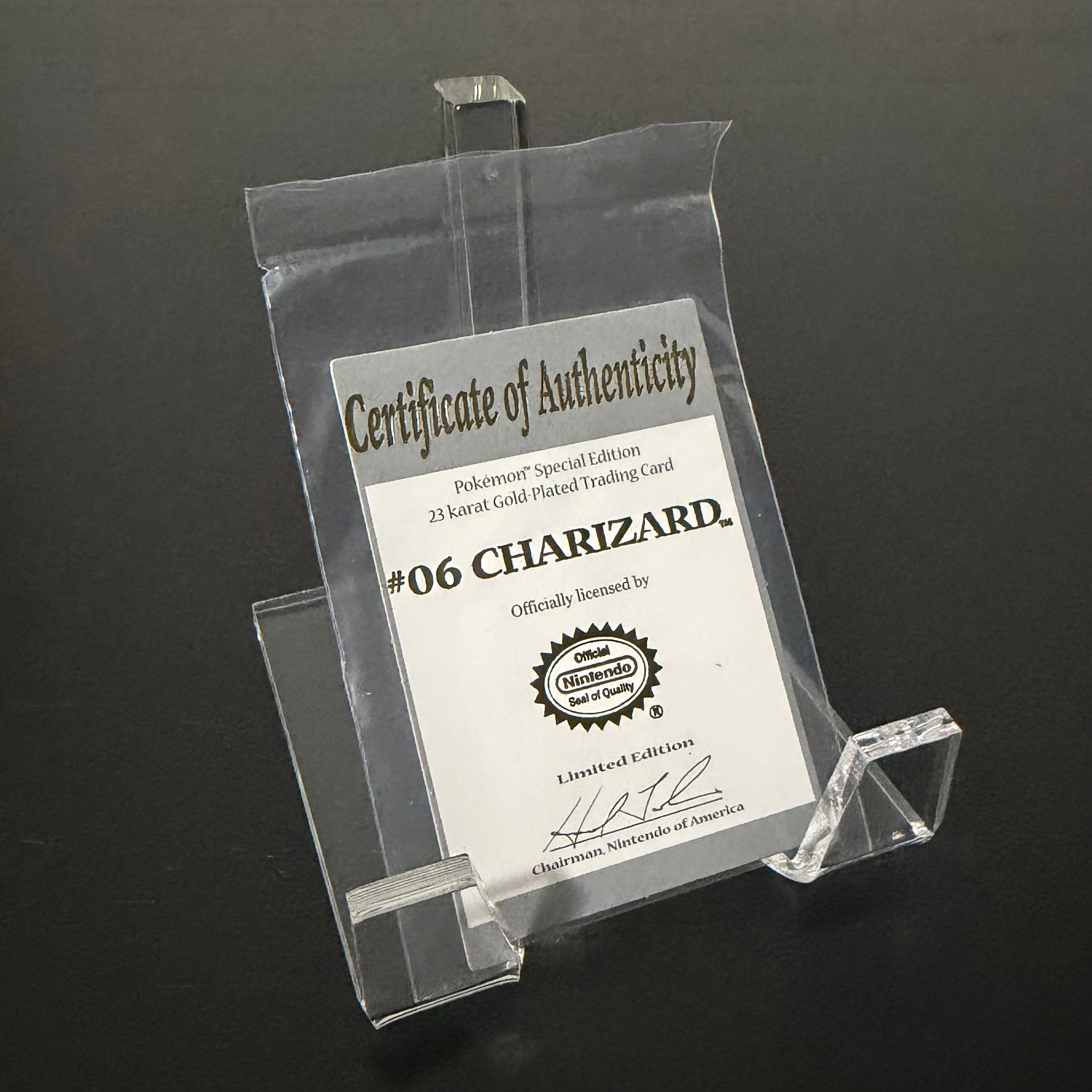 Charizard 1999 23K Gold Limited Edition