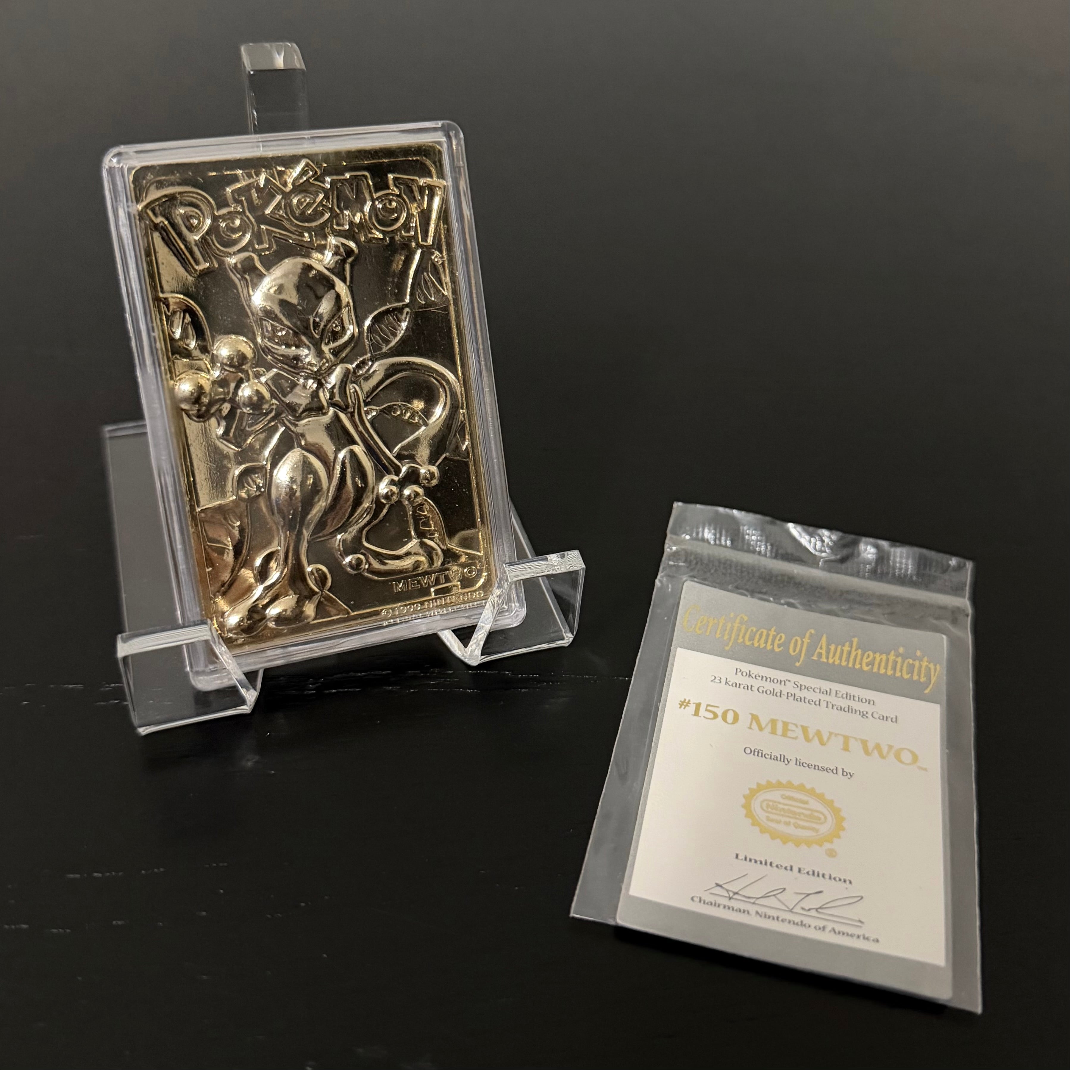 MEWTWO 1999 23K Gold Limited Edition