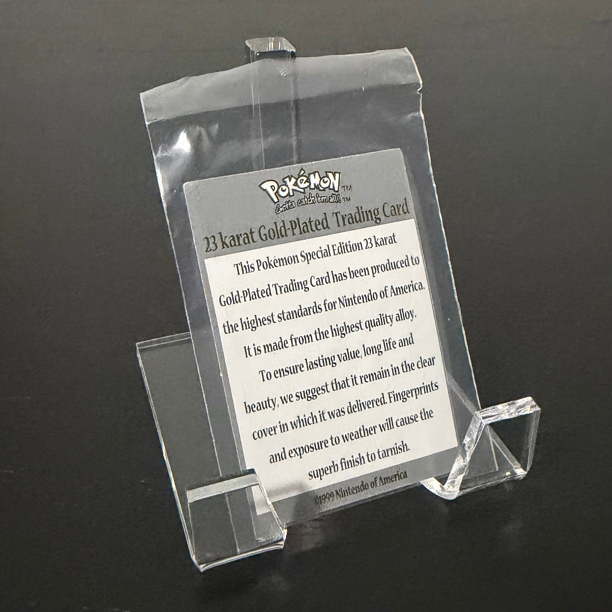 Charizard 1999 23K Gold Limited Edition